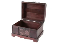 HMF 6411-130 Schatztruhe Holz 30 x 23 x 21 cm Klein Japan
