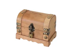 HMF 6414-50 Spardose Holz Schloss 18 x 12 x 14 cm Klein Namibia
