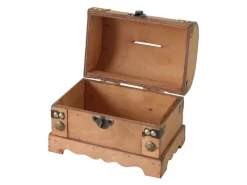 HMF 6414-50 Spardose Holz Schloss 18 x 12 x 14 cm Klein Namibia