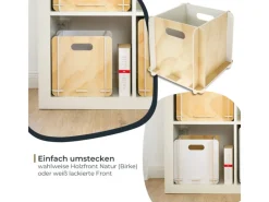 Holzregale^HMF Aufbewahrungsbox 3740 Holz zum Zusammenstecken 25cm in