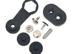 Bastelzubehör^Hohlniete 3 mm x 10,5 mm Grau