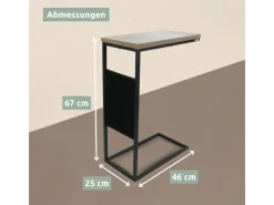 holz4home Tische^Beistelltisch Eiche Sonoma MDF