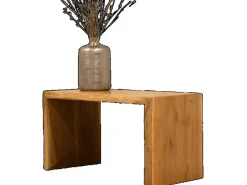 holz4home Garderoben|Hocker^Massivholz Hocker Bank aus Eiche mit Baumkante S
