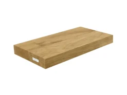 holz4home Schwebendes Wandregal aus Eiche 40cm Ohne Baumkante Natur