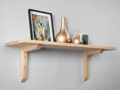 Wandregale|Holzregale^Holzkonsole Eiche 22,5 cm x 18 cm