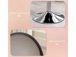 HOMCOM Hocker^Barhocker Gepolstert Barstuhl für Küche Wohnzimmer Esszimmer