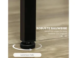 HOMCOM Möbelserien^Bartisch mit Barhocker Set 5-tlg. im Industriedesign Rustikal-Braun