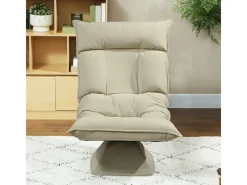 HOMCOM Sessel^Bodenstuhl 360° Drehbar Bodensessel mit 5-Fach 70L x 62B x 95H cm