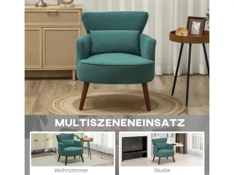 HOMCOM Einzelsessel Polyester Schaumstoff 69L x 69,5B x 78H cm