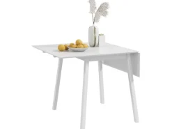 HOMCOM Esstisch für 2-4 Personen Kiefernholz Weiß 110L x 86B x 75H cm