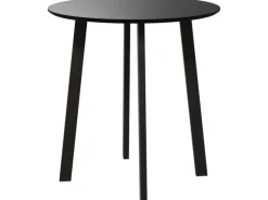 HOMCOM Tische^Esstisch für 4 Personen MDF Stahl Schwarz 72L x 72B x 75H cm