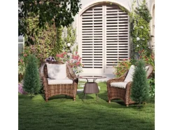 HOMCOM Kunstpflanzen|Ostern^Künstliche Zypresse 2er-Set