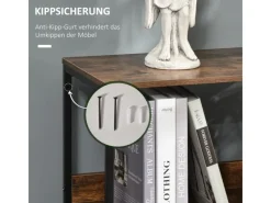 HOMCOM Sideboards^Kommode mit 3 Schubladen Aufbewahrungsschrank Kommodenschrank Schwarz