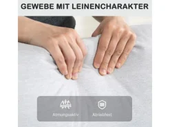 HOMCOM Sessel^Relaxsessel mit Liegefunktion Polyester 76L x 93B x 103H cm Hellgrau