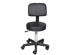 HOMCOM Rollhocker mit 5 Rollen Ø35 x 72-84 cm