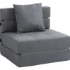 HOMCOM Sessel|Kissen^Schlafsessel Klappbar 2-in-1 mit Bettfunktion Kissen