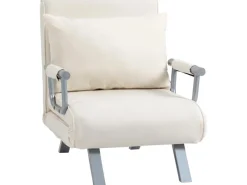 HOMCOM Sofas^Schlafsofa mit Armlehne 3-in-1 Multifunktion 65 x 69 x 80 cm