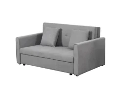 HOMCOM Schlafsofa 2-Sitzer mit Bettfunktion Rückenkissen 152 x 101 x 81cm