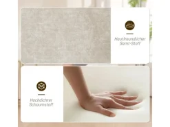 HOMCOM Sessel^Sessel Wohnzimmer Loungesessel mit Stahlbeine Samtoptik für Schlafzimmer Beige