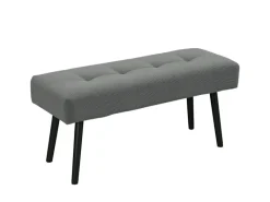 HOMCOM Hocker|Sitzbänke^Sitzbank Polsterbank Cordbezug Getuftete Bettbank 100 x 36 x 45 cm