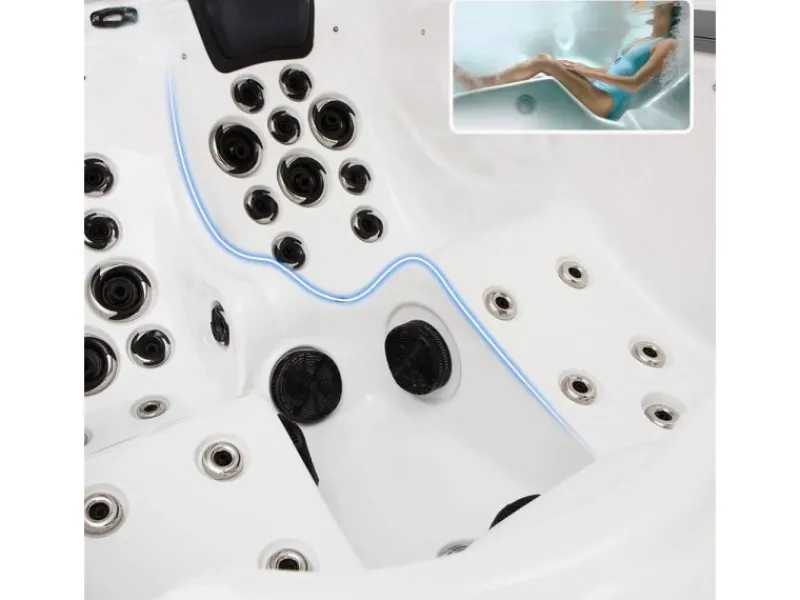 Home Deluxe Insektenschutz^Outdoor Whirlpool Beach Plus für 2 Personen 210 x 155 x 83 cm