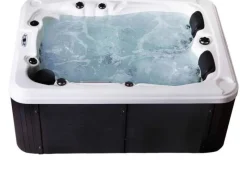 Home Deluxe Outdoor Whirlpool Beach Pure 210 x 155 x 83 cm Dunkelgrau-Weiß