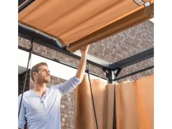 Home Deluxe Pavillon Provence 236 cm x 180 cm x 210 cm mit Gartenliege