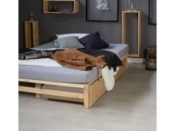 Homestyle4u Bettkasten 2er Set in Braun 82x22 53 cm 2195