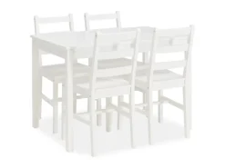 Homestyle4u Stühle^Essgruppe aus Kiefernholz mit 4 Stühlen in 3061