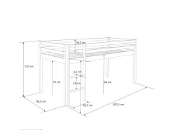 Homestyle4u Hochbett 90x200 in 1861