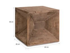 Homestyle4u Hocker Beistelltisch Holz Nachttisch