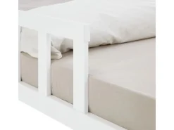 Homestyle4u Betten|Bettwäsche^Kinderbett mit Rausfallschutz 120x200 cm Bodenbett Lattenrost 2838
