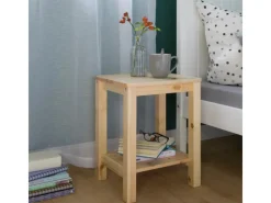 Homestyle4u Tische^Nachttisch 38x47x32 in Braun 1826