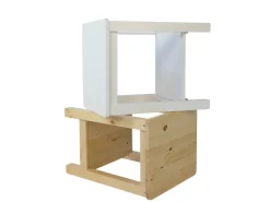 Homestyle4u Tische^Nachttisch 38x47x32 in Braun 1826