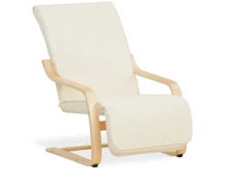 Homestyle4u Hocker^Relaxsessel mit Fußstütze in Beige 2406