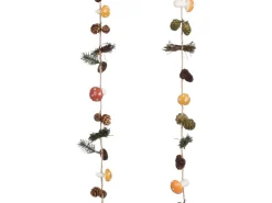 House of Seasons Dekorative Figuren^Girlande Pilz 2-fach Sortiert 120 cm x 5 cm x 6 cm Rot-Gelb