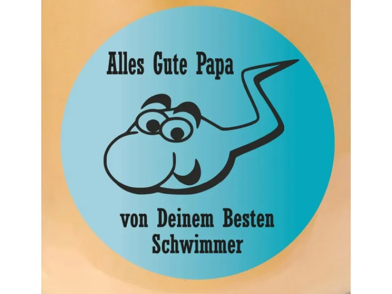 HS Candle Duftkerze & Bonbon Glas Vatertag Gelb Vanille