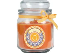 HS Candle Duftkerze & Glas Sternzeichen Honigmelone 70 Stunden Stier