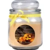 HS Candle Windlichter^Duftkerze & Glas Halloween Creme Bonbon 70h