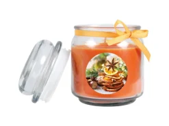 HS Candle Kerzen^Duftkerze & Glas Weihnachten Orange Bonbon 70h