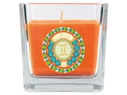HS Candle Windlichter^Duftkerze & Glas Sternzeichen Honigmelone 50 Stunden Zwillinge