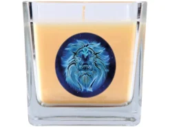HS Candle Duftkerze & Glas Sternzeichen Vanille 50 Stunden Löwe