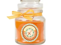 HS Candle Duftkerze & Glas Sternzeichen Honigmelone 30 Stunden Schütze