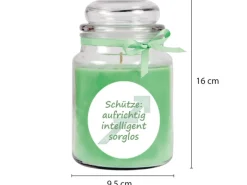 HS Candle Windlichter^Duftkerze & Glas Sternzeichen Coconut Limes 110 Stunden Schütze