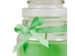 HS Candle Windlichter^Duftkerze & Glas Neujahr Grün Bonbon 30h