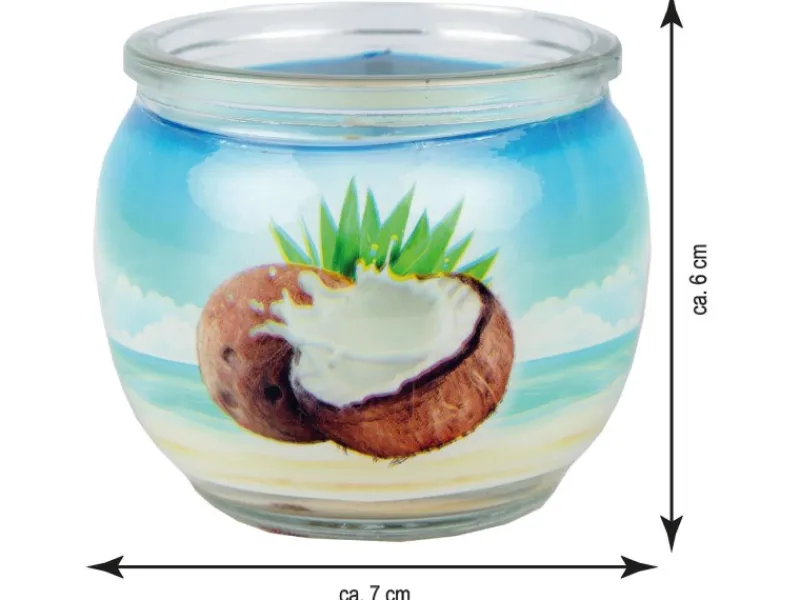 HS Candle Kerzen^Duftkerze Motiv Kerze Raumduft Coconut