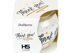 HS Candle Kerzen|Windlichter^Duftkerzen Sprüche 6er Pack Thank You