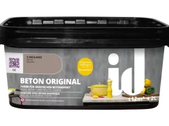 Kreativfarben^id Wandfarbe Beton Original Mailand 2 l