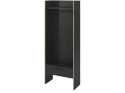 Inn.Furn Möbelserien^Garderobe Salud in Grau und Nox Eiche 70 x 189 cm Salud