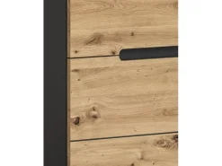 Inn.Furn Möbelserien^Garderoben-Set 3-teilig in Eiche und Grau 160 cm Cooper